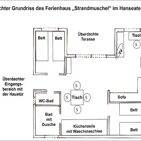 Ferienhaus Strandmuschel By Kuestenbuden Groemitz Semesterbostad Grömitz